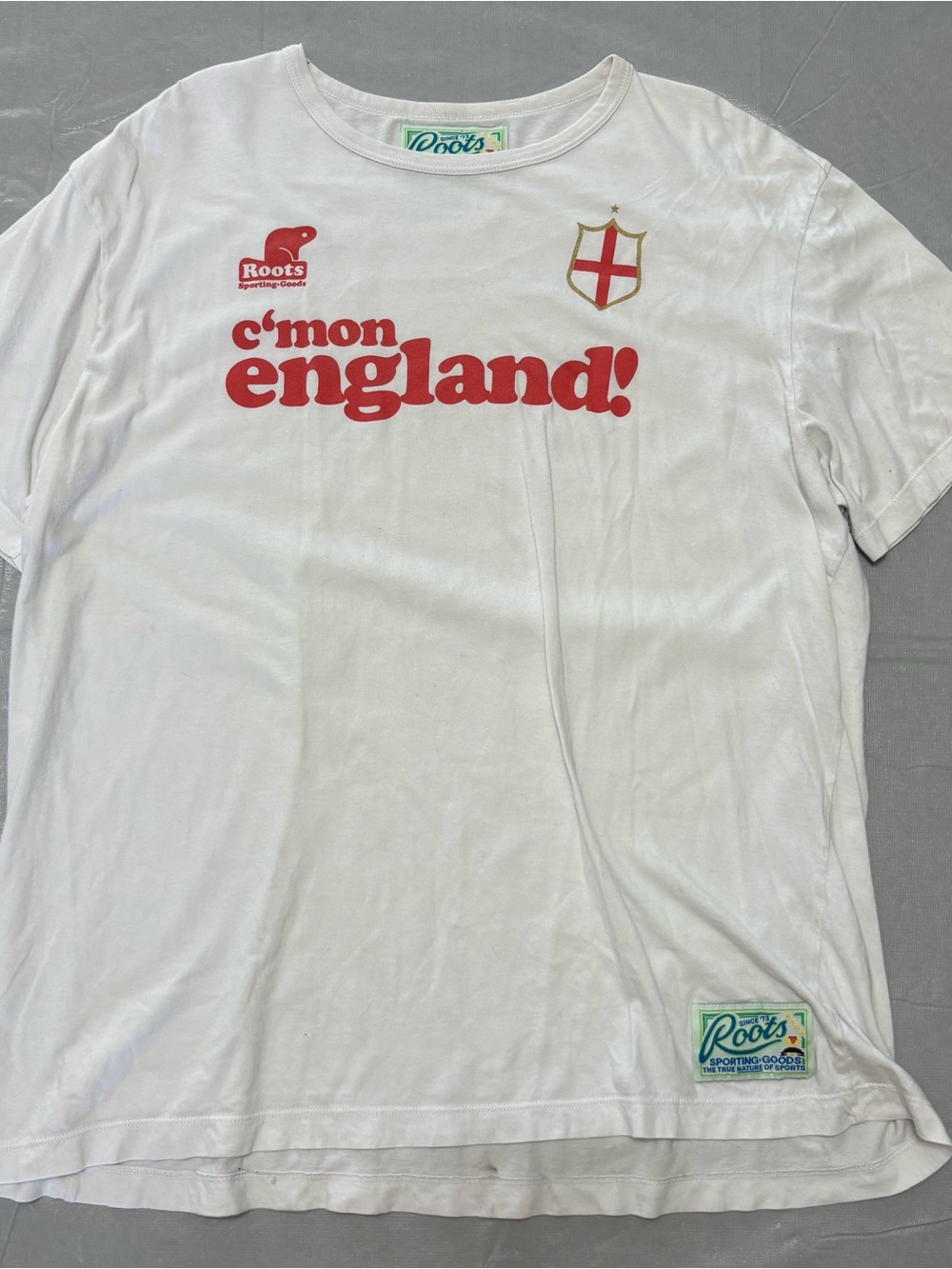 Vintage Roots C’mon England Soccer Tee